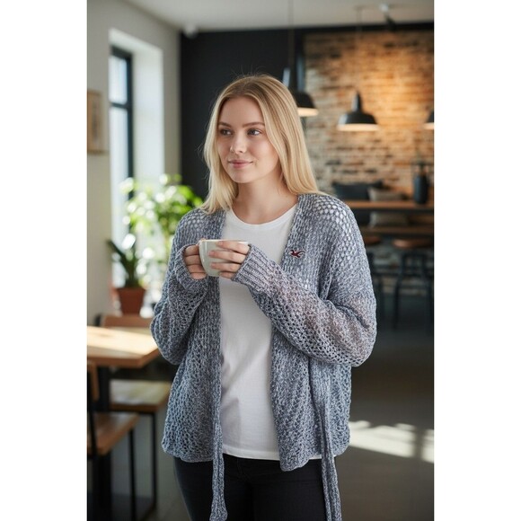 Hollister Sweaters - Hollister Cardigan Blue XS Women Chest 37" Length 23"